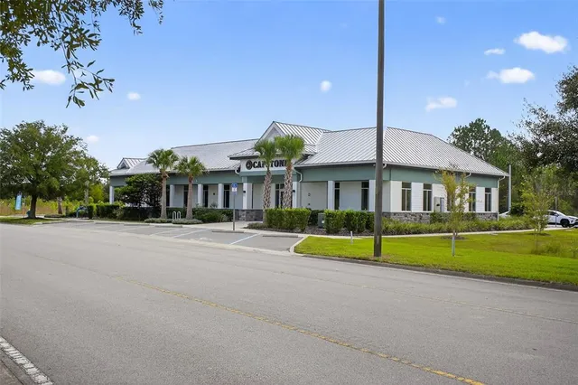 front view of a house with a street