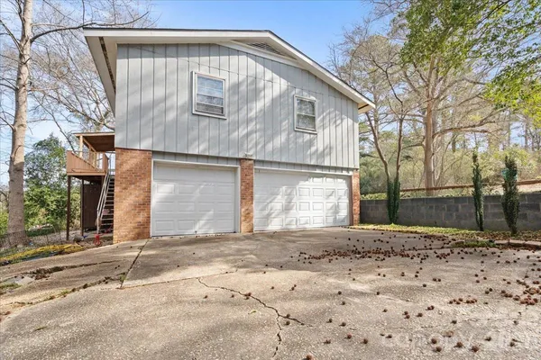 a backyard of a house