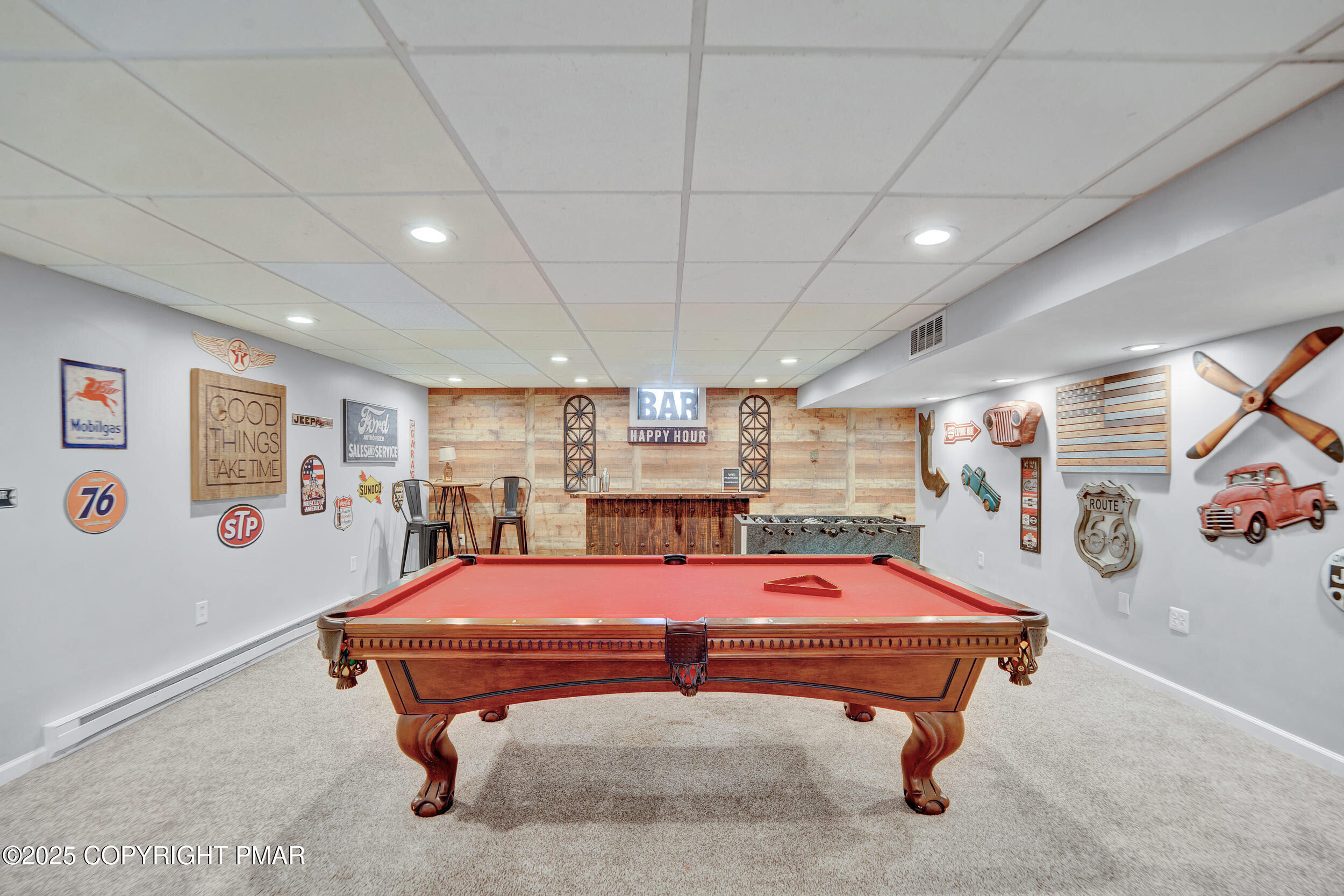 112 Maccauley Road Albrightsville, PA 18210 - Photo 36 of 76 a room with pool table and windows