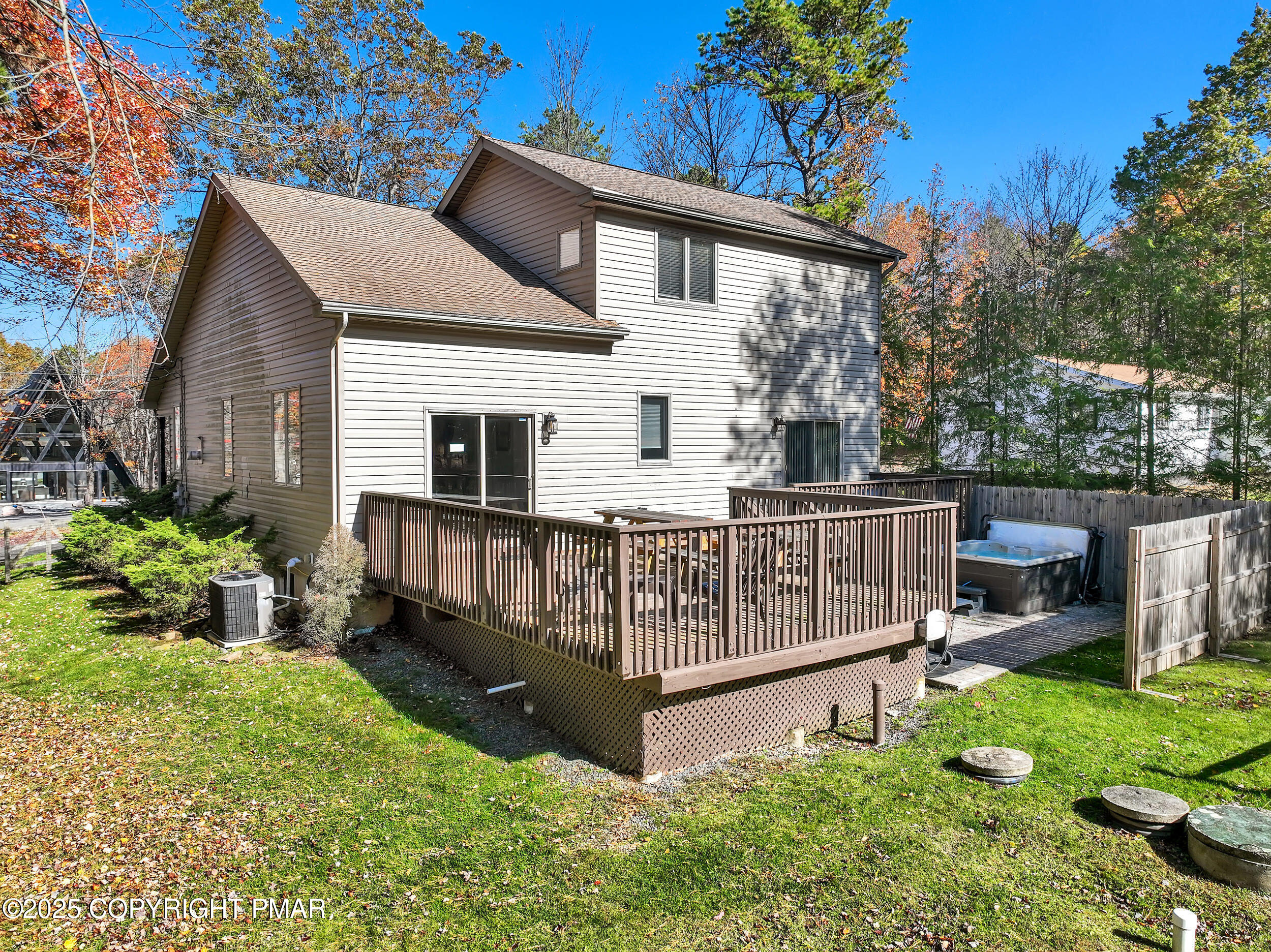 112 Maccauley Road Albrightsville, PA 18210 - Photo 55 of 76 a view of backyard with a garden and deck