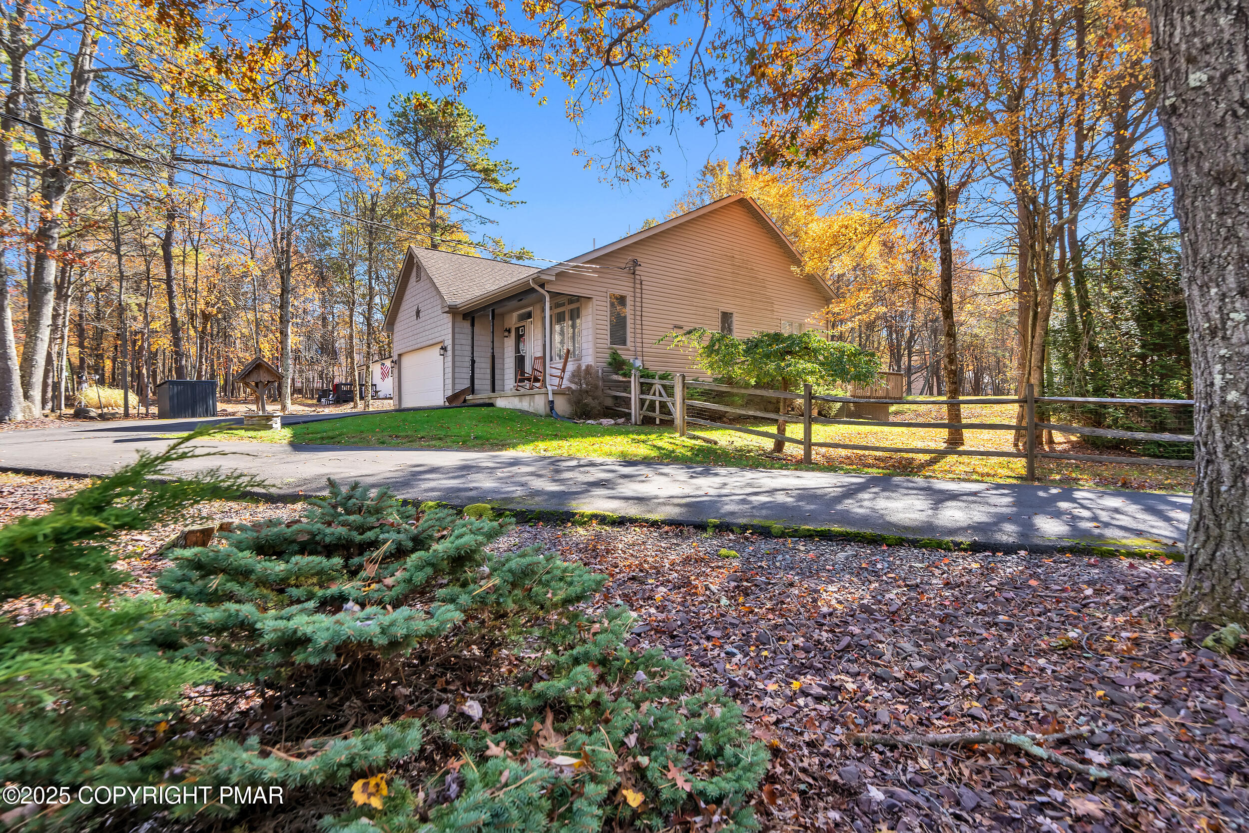 112 Maccauley Road Albrightsville, PA 18210 - Photo 71 of 76 a view of outdoor space with garden and trees