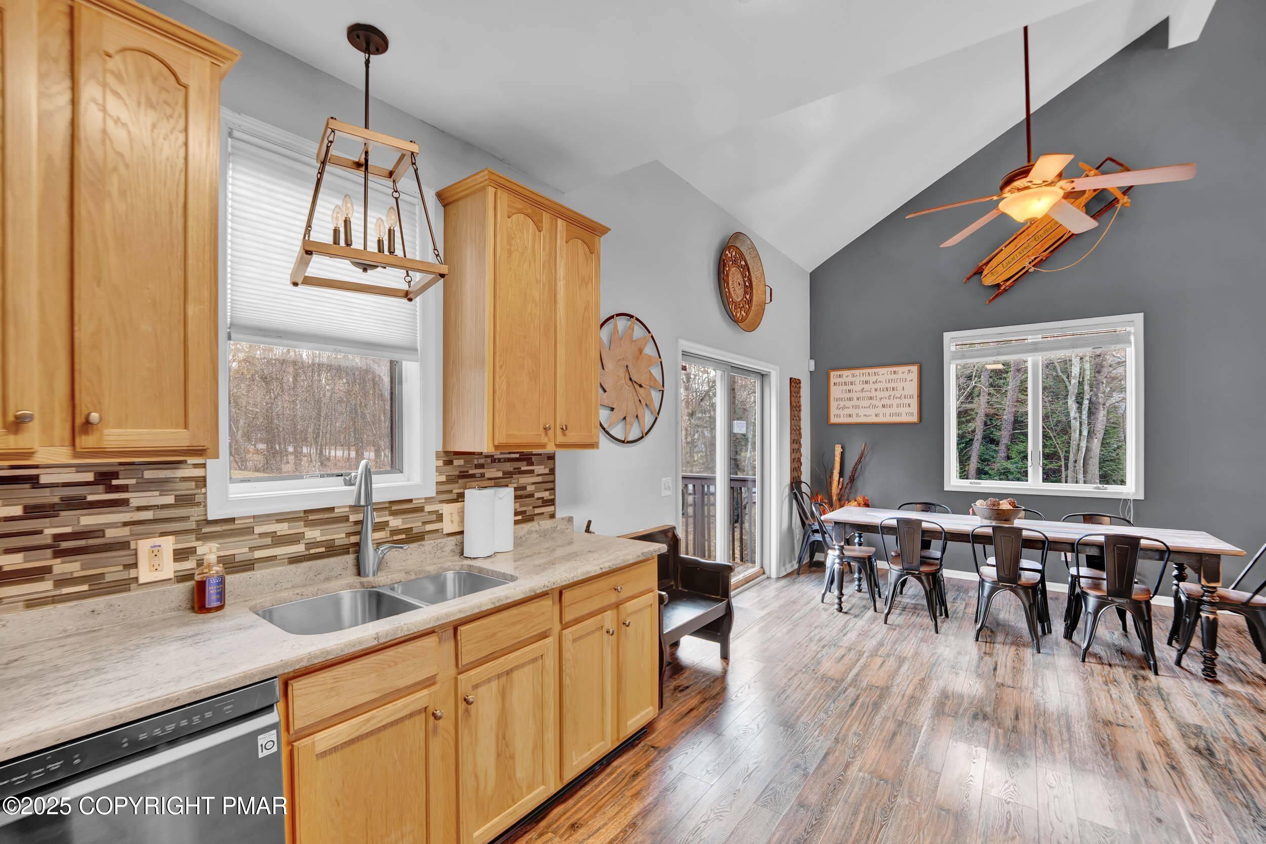 112 Maccauley Road Albrightsville, PA 18210 - Photo 8 of 76 a very nice looking kitchen with granite countertop a large window
