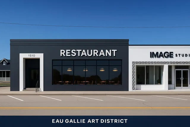 a view of a building entrance