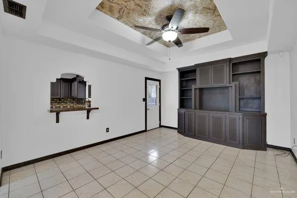 a view of an empty room