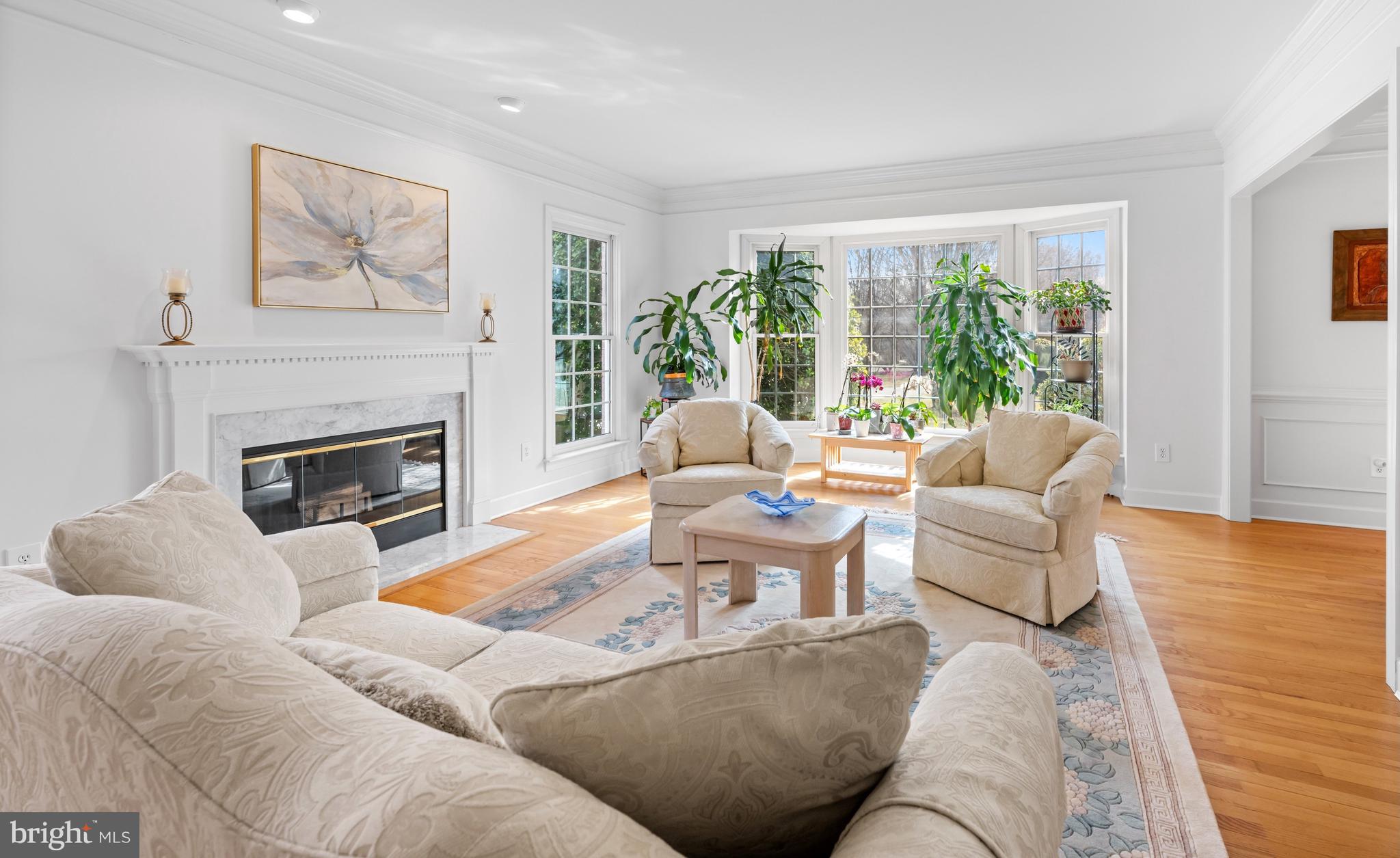 9420 Crimson Leaf Terrace Potomac, MD 20854 - Photo 13 of 33 a living room with furniture and a fireplace