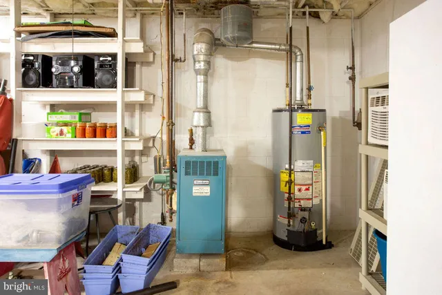 a room with furniture and a window