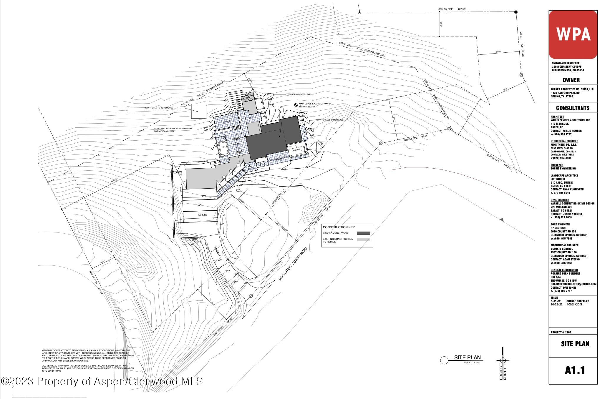 340 Monastery Cutoff Road Snowmass, CO 81654 - Photo 26 of 26 Site Plan