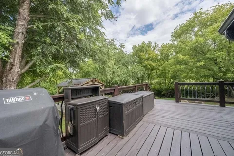 a view of a backyard with a garden