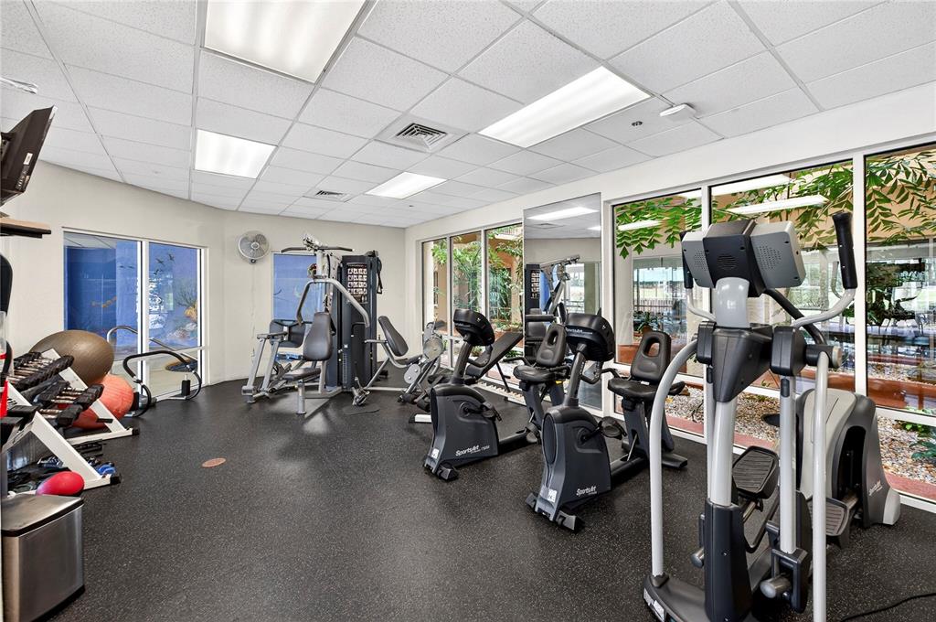 4670 Links Village Drive, Unit D506 Ponce Inlet, FL 32127 - Photo 51 of 60 a view of a room with gym equipment