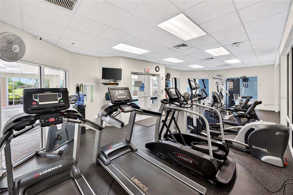 4670 Links Village Drive, Unit D506 Ponce Inlet, FL 32127 - Photo 52 of 60 a view of a room with gym equipment
