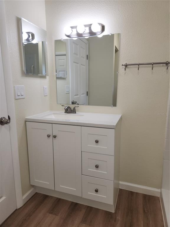 1652 Southwest Harlem Circle Arcadia, FL 34266 - Photo 13 of 17 a bathroom with a sink and a mirror