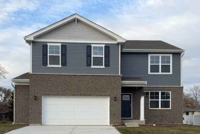 a front view of a house