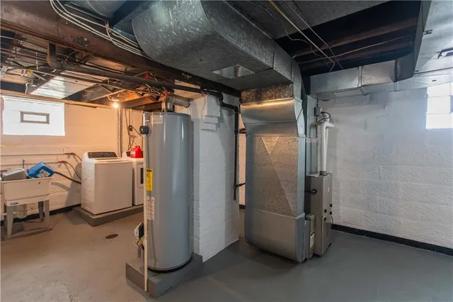 a view of storage and utility room