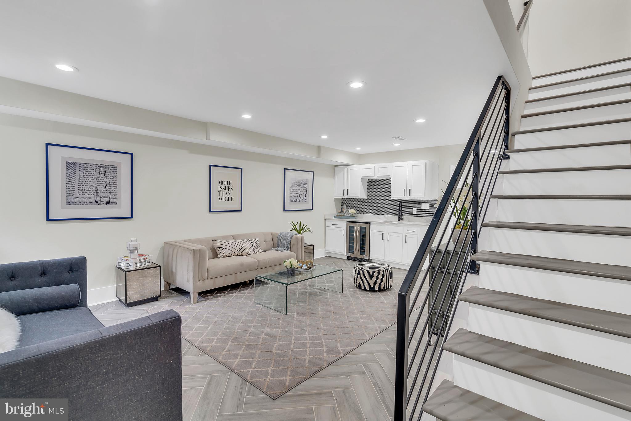 112 Todd Place Northeast Washington, DC 20002 - Photo 56 of 73 a living room with furniture and stairs
