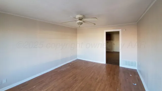 wooden floor in an empty room