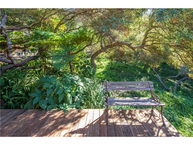 9121 Harmony Grove Road Escondido, CA 92029 - Photo 19 of 25 Shaded private deck at guest house