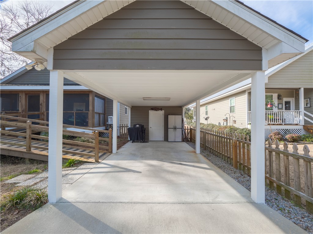 452 Adams Street Darien, GA 31305 - Photo 19 of 24 Carport/Storage Shed