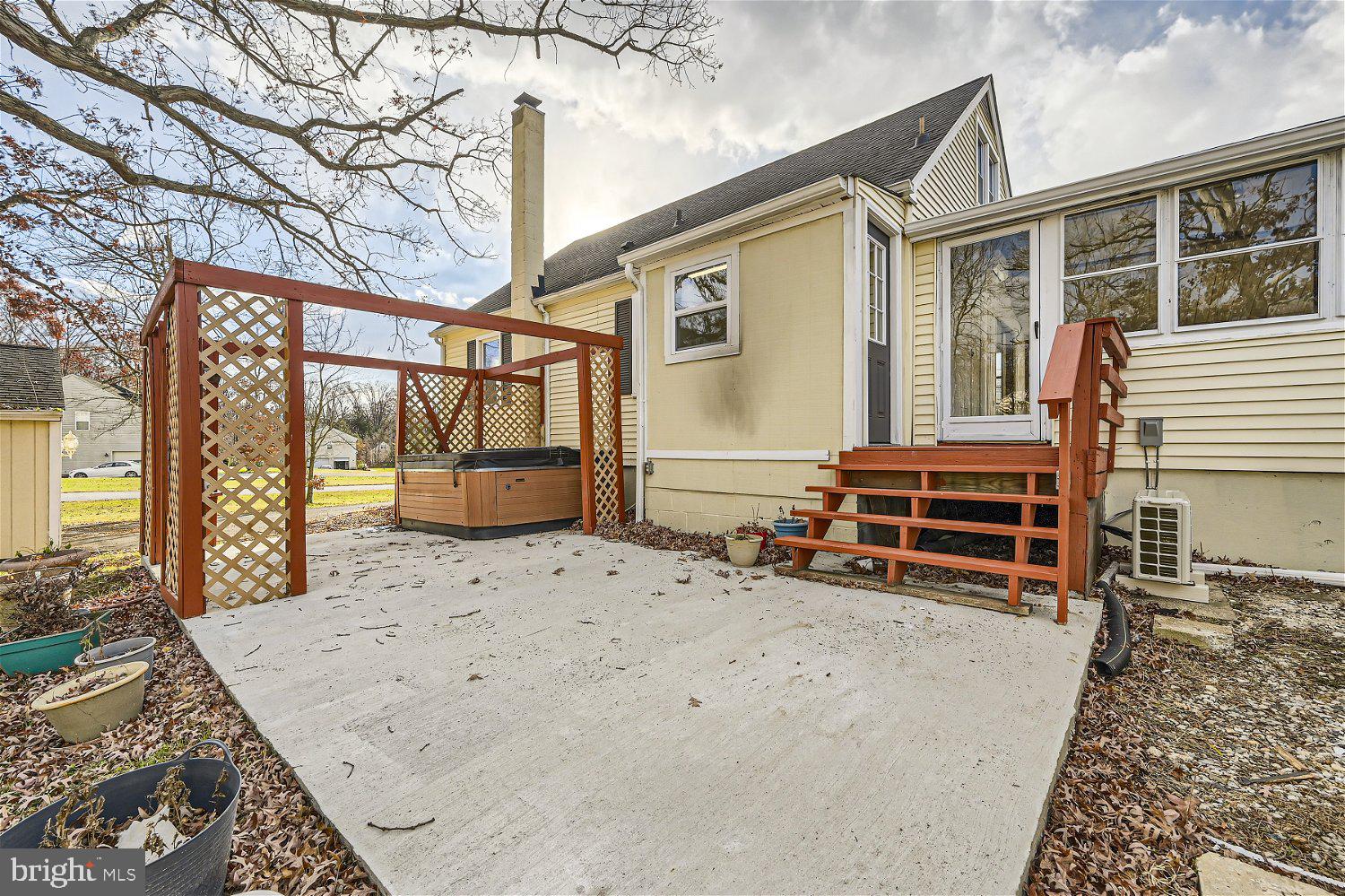 10517 Vincent Road White Marsh, MD 21162 - Photo 25 of 27 REAR PATIO WITH HOT TUB