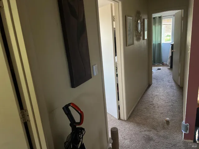 a view of hallway with elevator