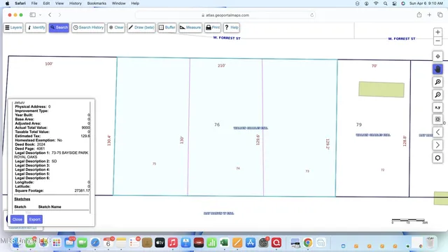 $15,490 | 7081 West Forrest Street, Bay St. Louis, MS 39520