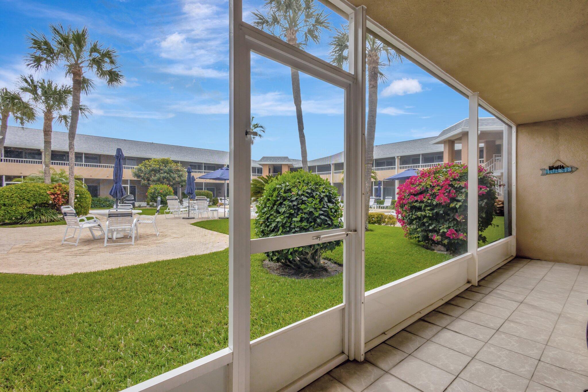 1100 Surf Road, Unit 105 Singer Island, FL 33404 - Photo 29 of 48 Master Private Patio with Pool view