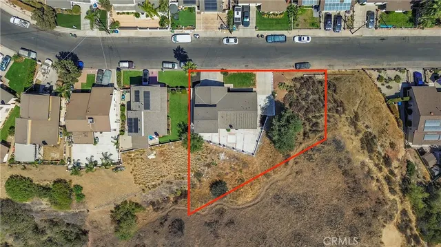 a view of building and street