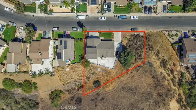 a view of building and street