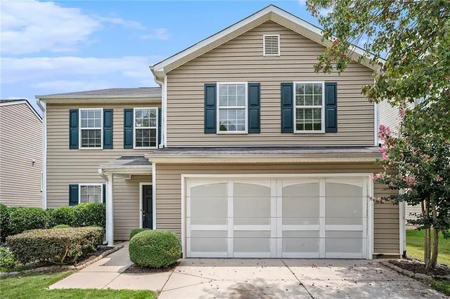 a front view of a house