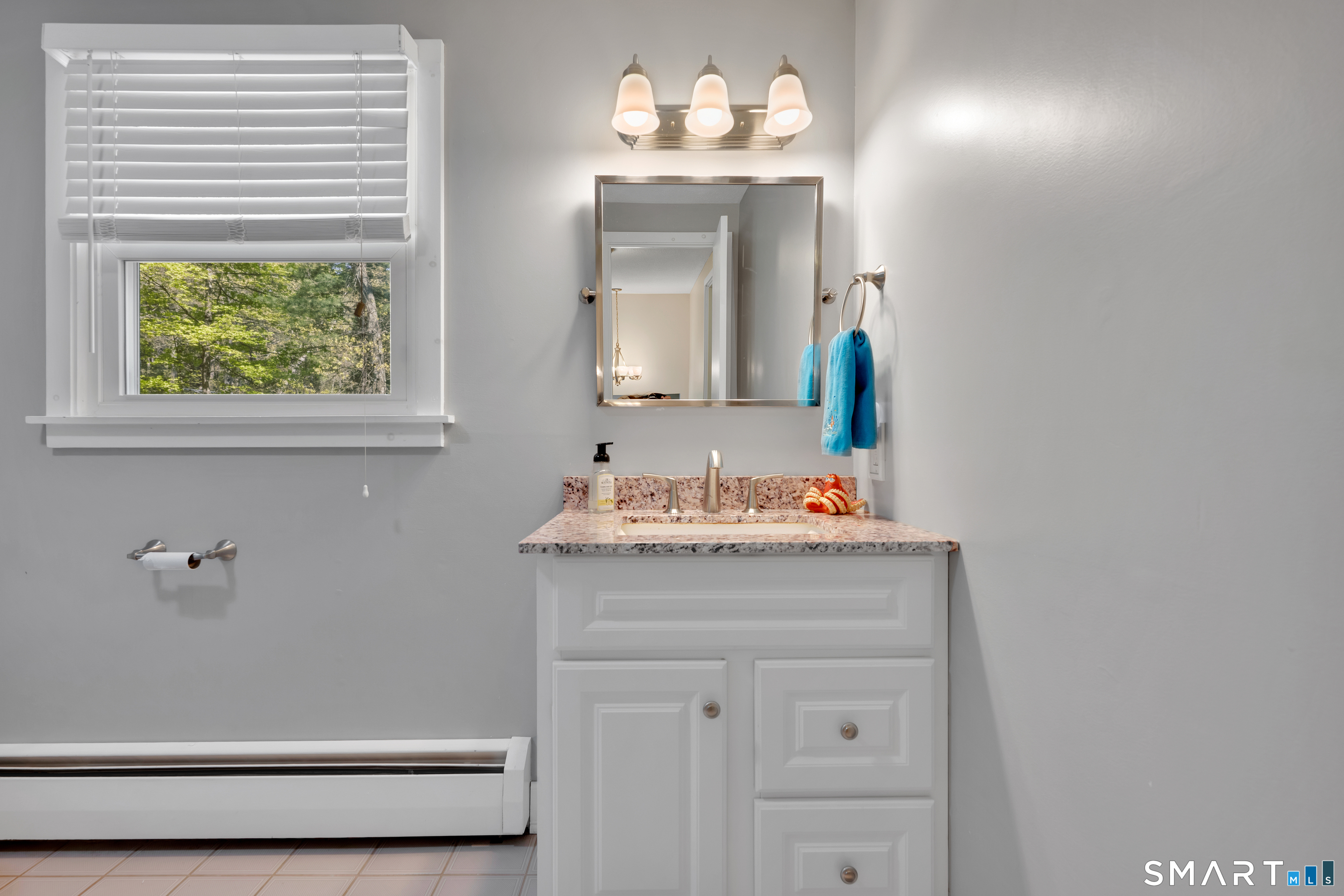 116 Canton Road Granby, CT 06035 - Photo 23 of 29 a bathroom with a sink a vanity and a mirror