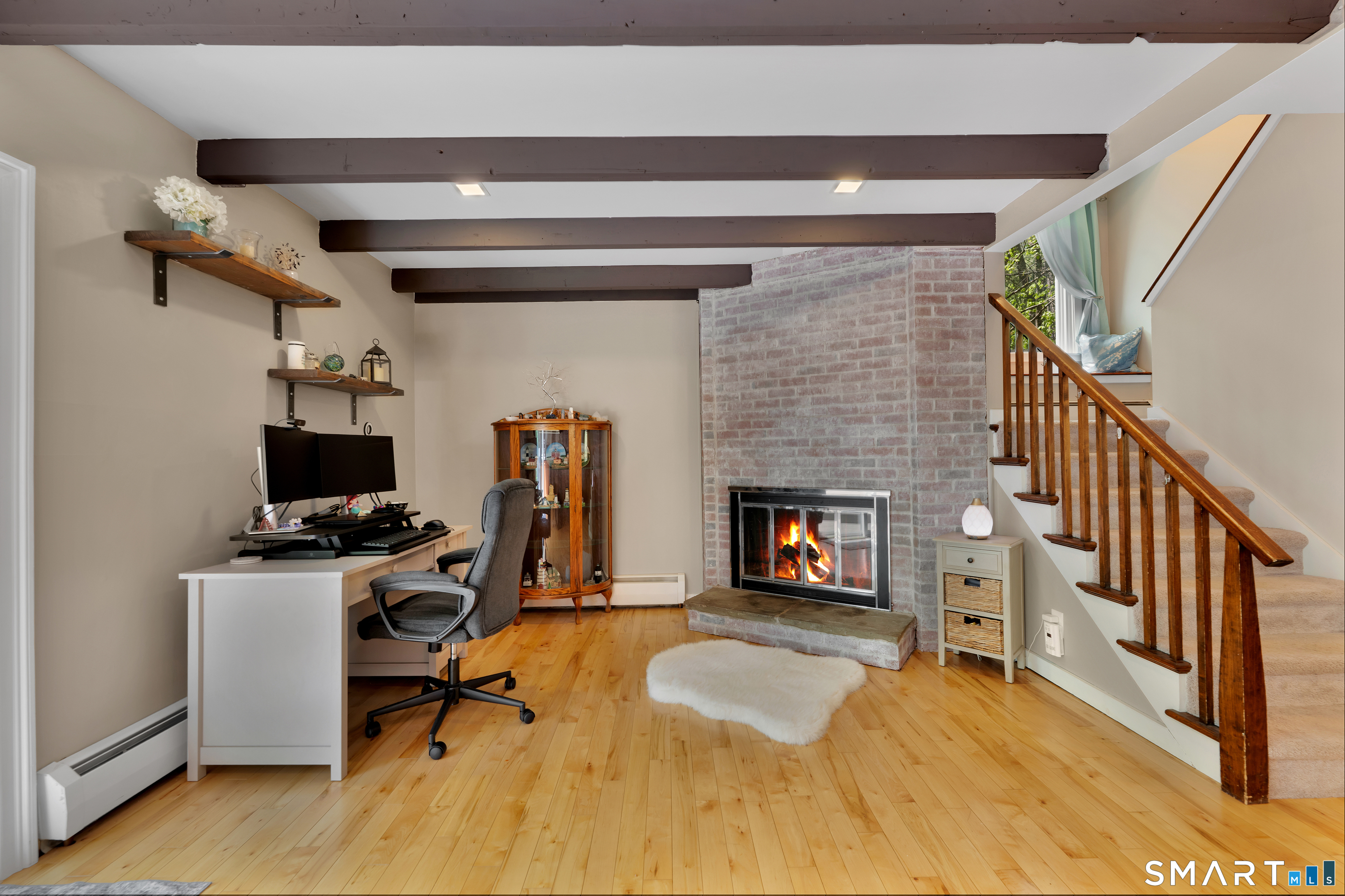 116 Canton Road Granby, CT 06035 - Photo 10 of 29 a view of a entryway with workspace and windows