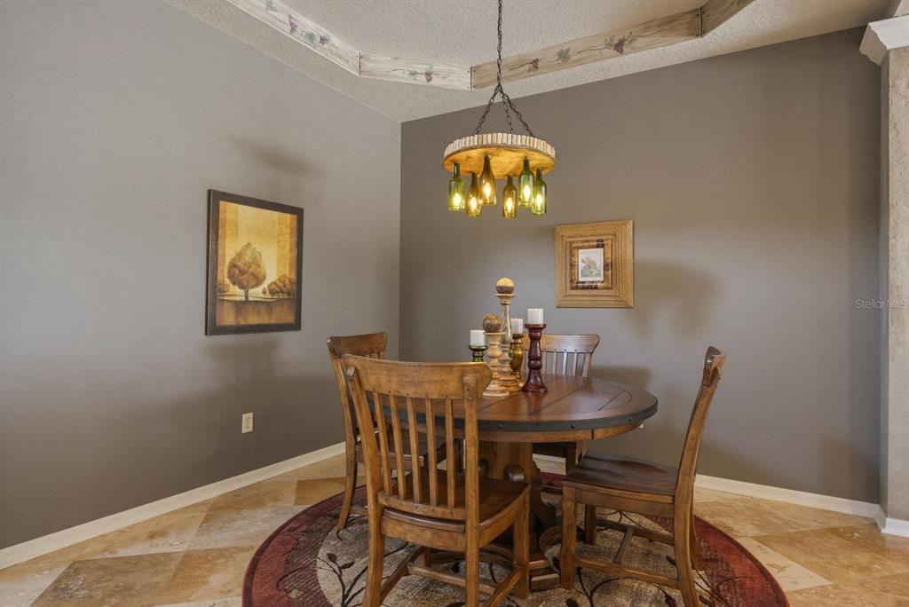 9103 Creedmoor Lane New Port Richey, FL 34654 - Photo 14 of 90 a view of a dining room with furniture and chandelier