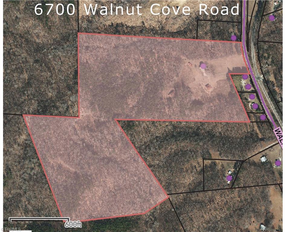 6700 Walnut Cove Road Walkertown, NC 27051 - Photo 50 of 50 Outline of Lot boundaries per Tax Record
