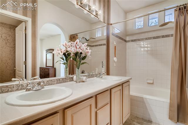 3207 Atrium Point Colorado Springs, CO 80906 - Photo 17 of 27 Master bathroom with double sinks!