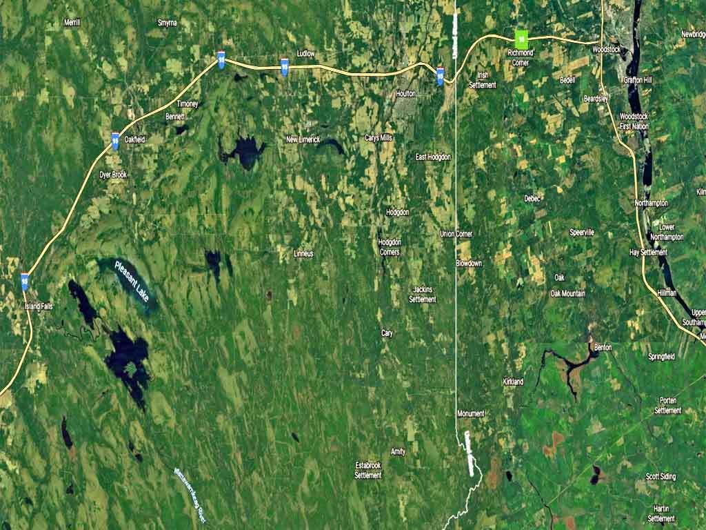 654 River Road Oakfield, ME 04763 - Photo 49 of 58 oakfield-aerial-map