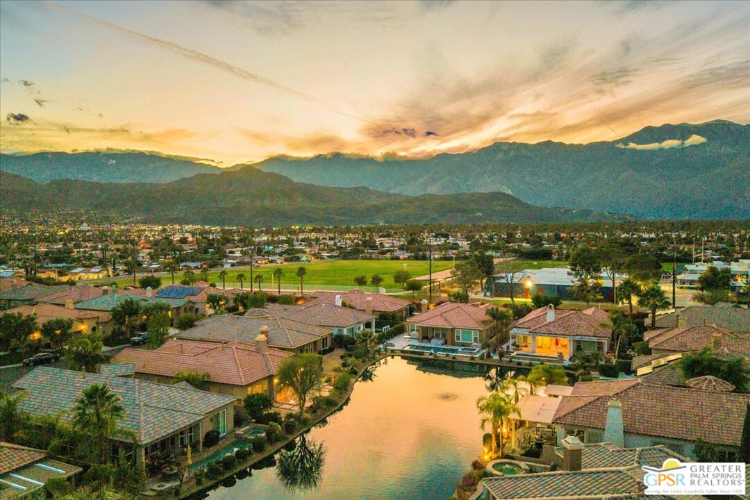8 Lake Como Court Rancho Mirage, CA 92270 - Photo 47 of 63 a view of a city with mountains in the background