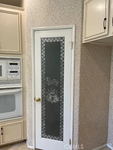 a close view of closet