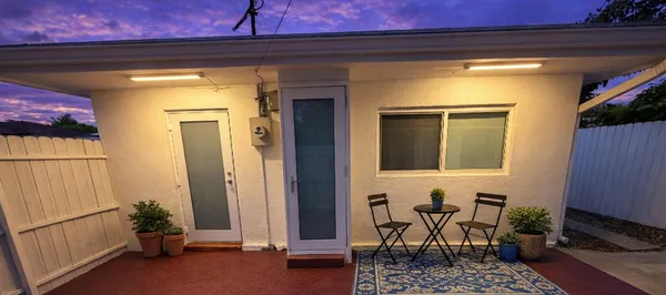 a view of a entryway door of the house
