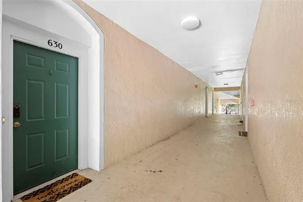 a view of hallway with stairs