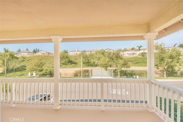 a view of sky from balcony