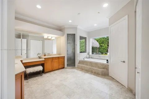 a large living room with a large window