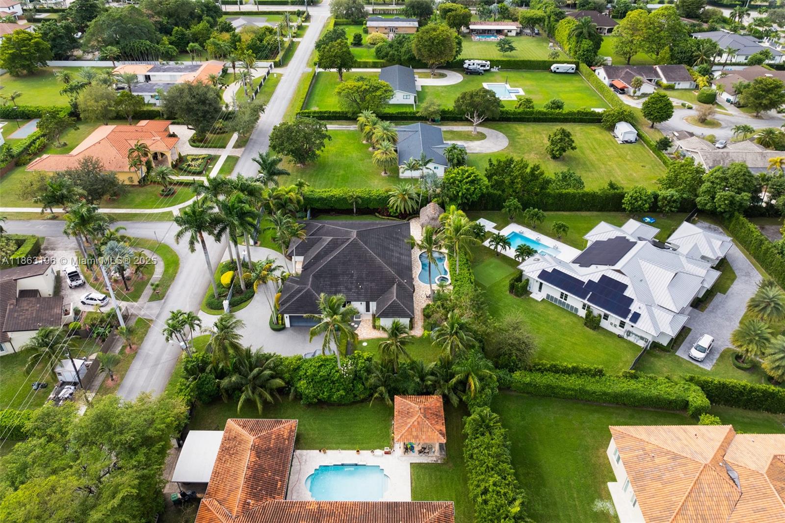 9445 Southwest 68th Street Miami, FL 33173 - Photo 40 of 41 an aerial view of residential houses with outdoor space and street view