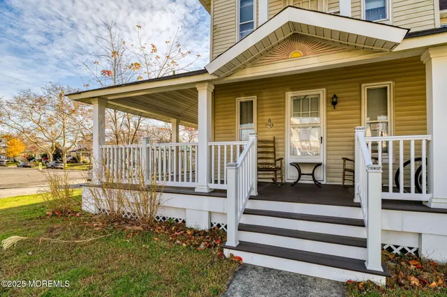 a view of a city from a balcony