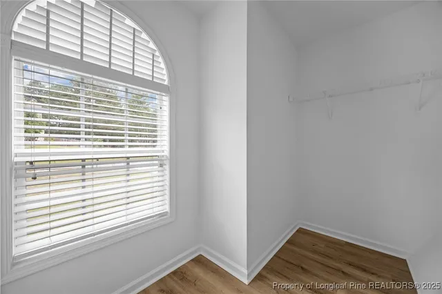 a view of small space with window