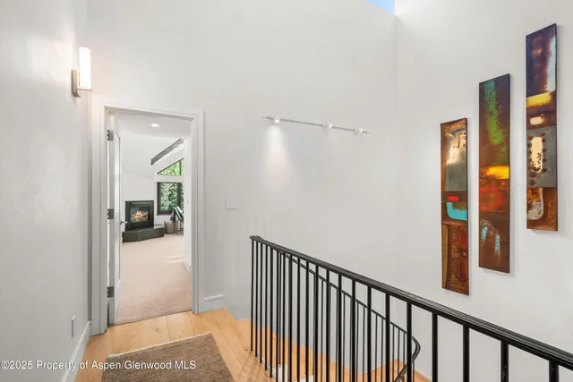 a view of a hallway with interior of the house