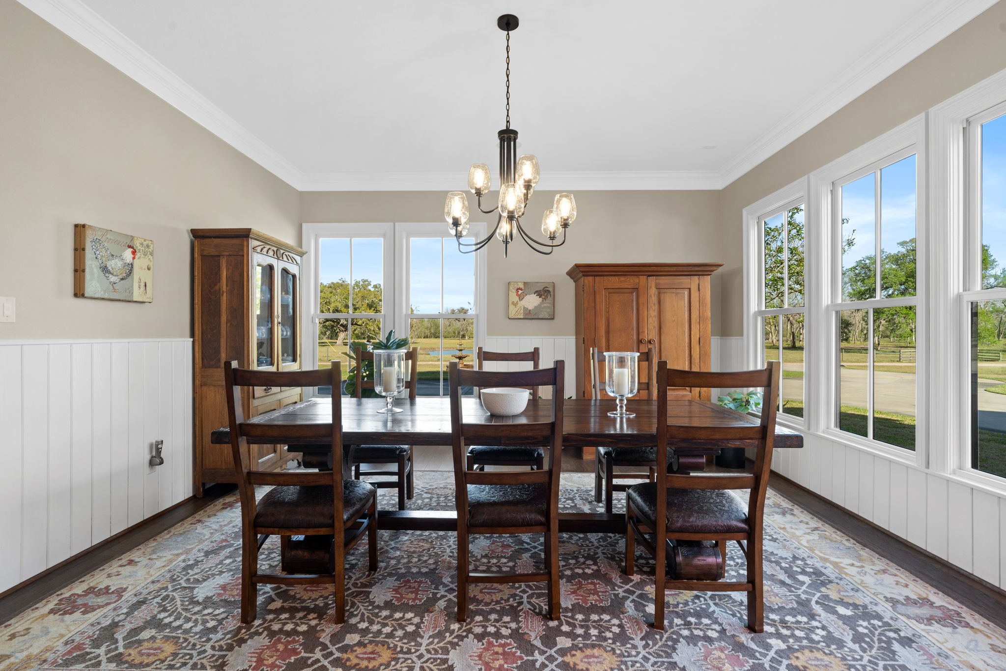 7341 County Road 27 Damon, TX 77430 - Photo 23 of 50 a view of a dining room with furniture window and wooden floor