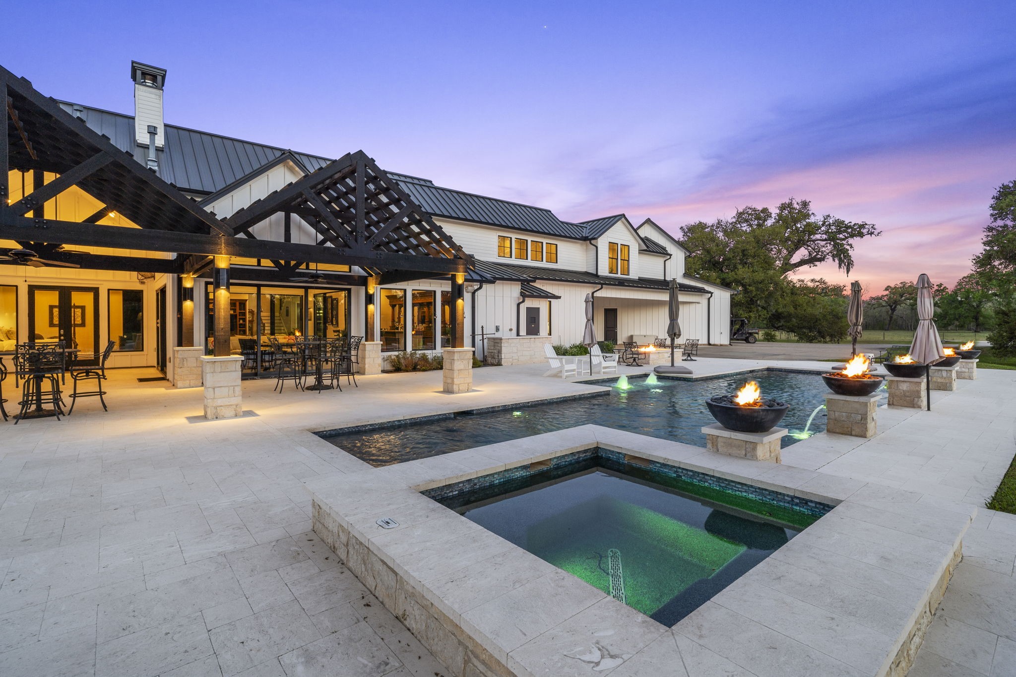 7341 County Road 27 Damon, TX 77430 - Photo 44 of 50 a view of a house with swimming pool and sitting area