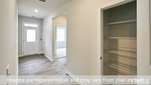 a view of an empty room