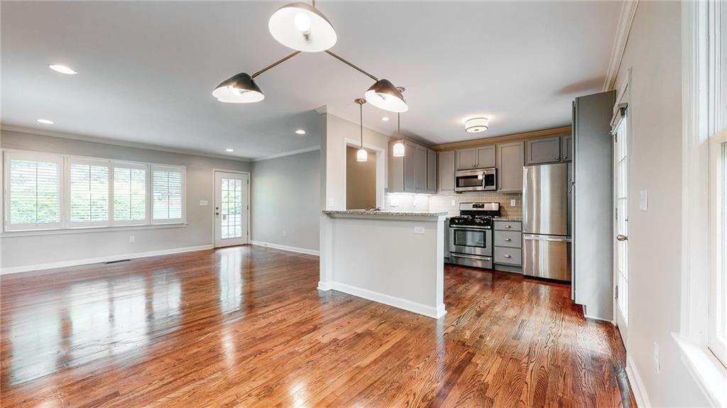 2305 Vistamont Drive Decatur, GA 30033 - Photo 9 of 28 a view of kitchen with wooden floor
