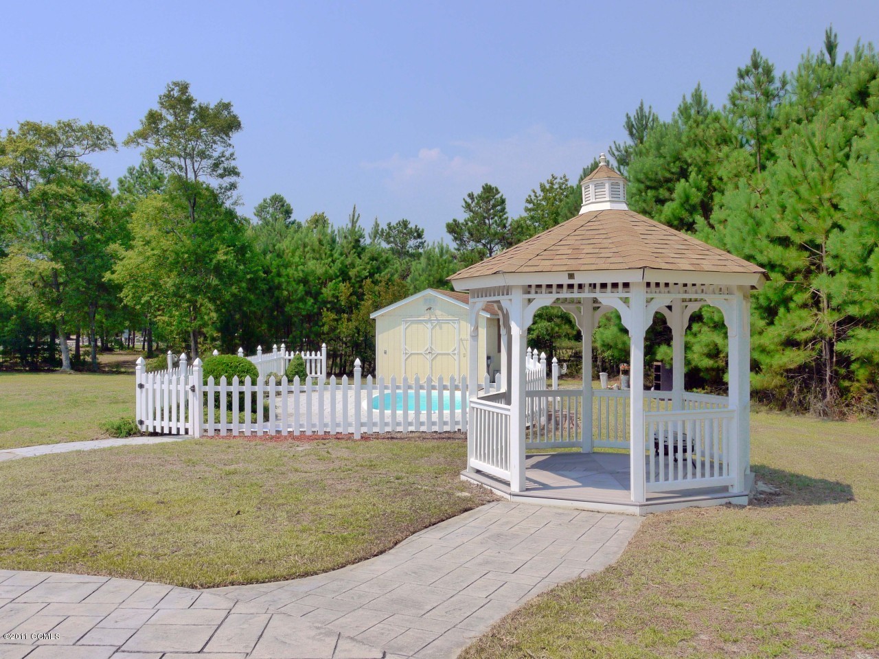 772 West Firetower Road Swansboro, NC 28584 - Photo 19 of 25 Gazebo and pool