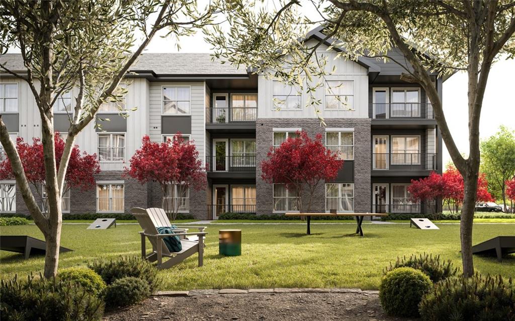 3753 Austell Road, Unit C1 Marietta, GA 30008 - Photo 15 of 16 a front view of a house with garden